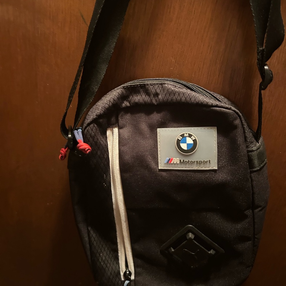 Puma Black and White Messenger Bag